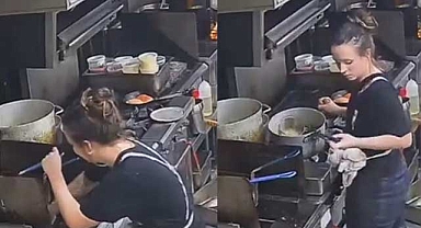 Yemek yapayım derken telefonunu pişirdi